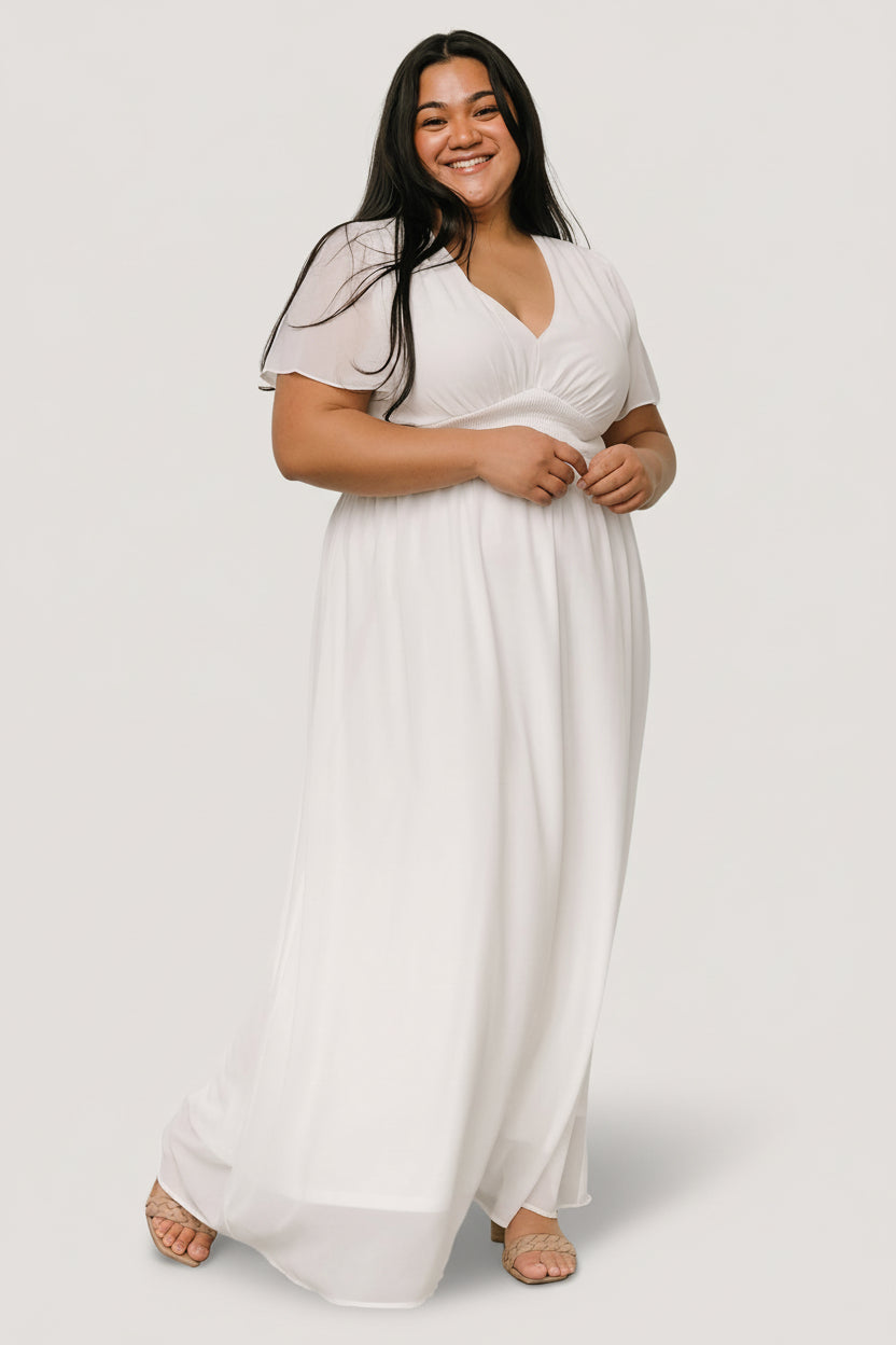 Baltic Born Womens Birdie Maxi Dress | White | Size: Large Baltic Born Womens Birdie Maxi Dress | White | Size: Large
