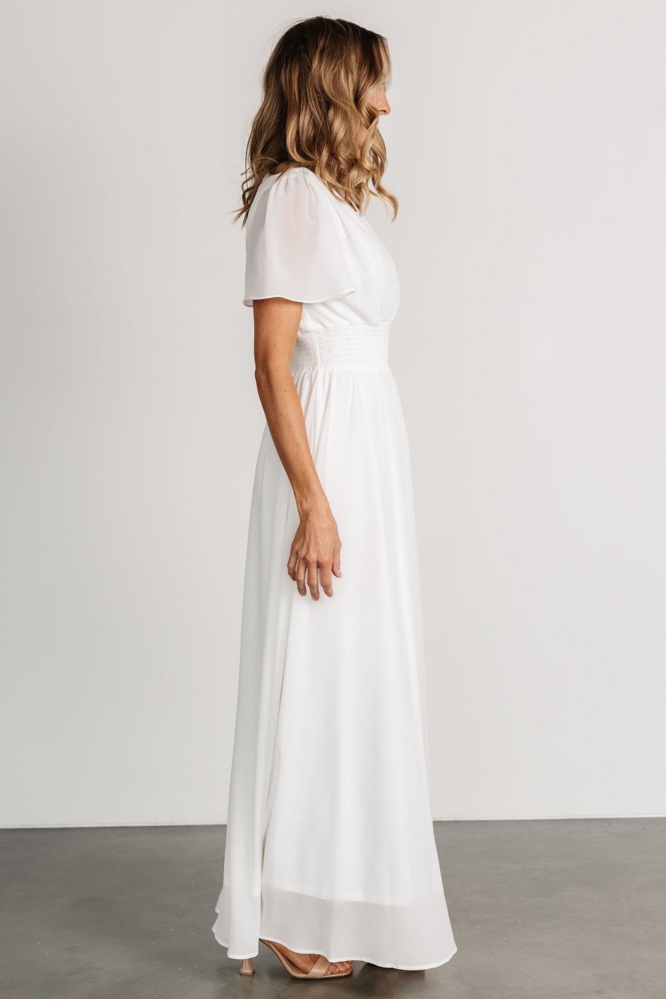 Birdie Maxi Dress | White - Baltic Born