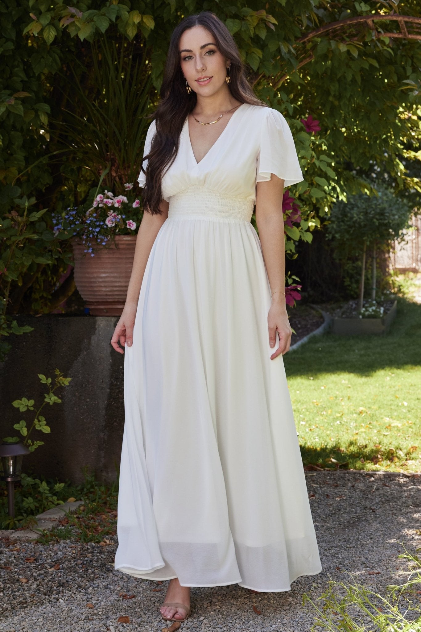 Birdie Maxi Dress | White - Baltic Born