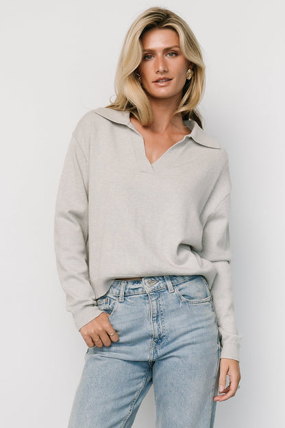 Bodhi Sweater | Light Gray - Baltic Born