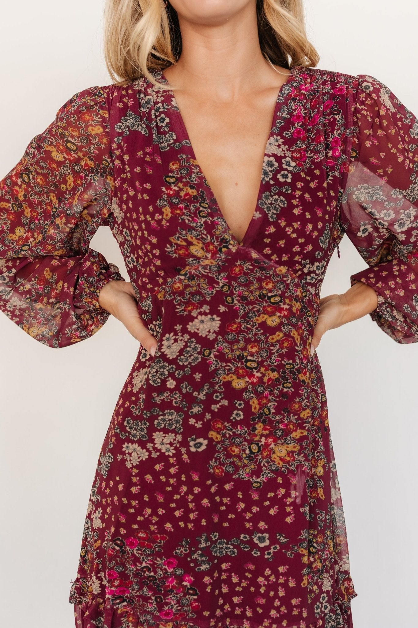 Bowman Deep V Maxi Dress