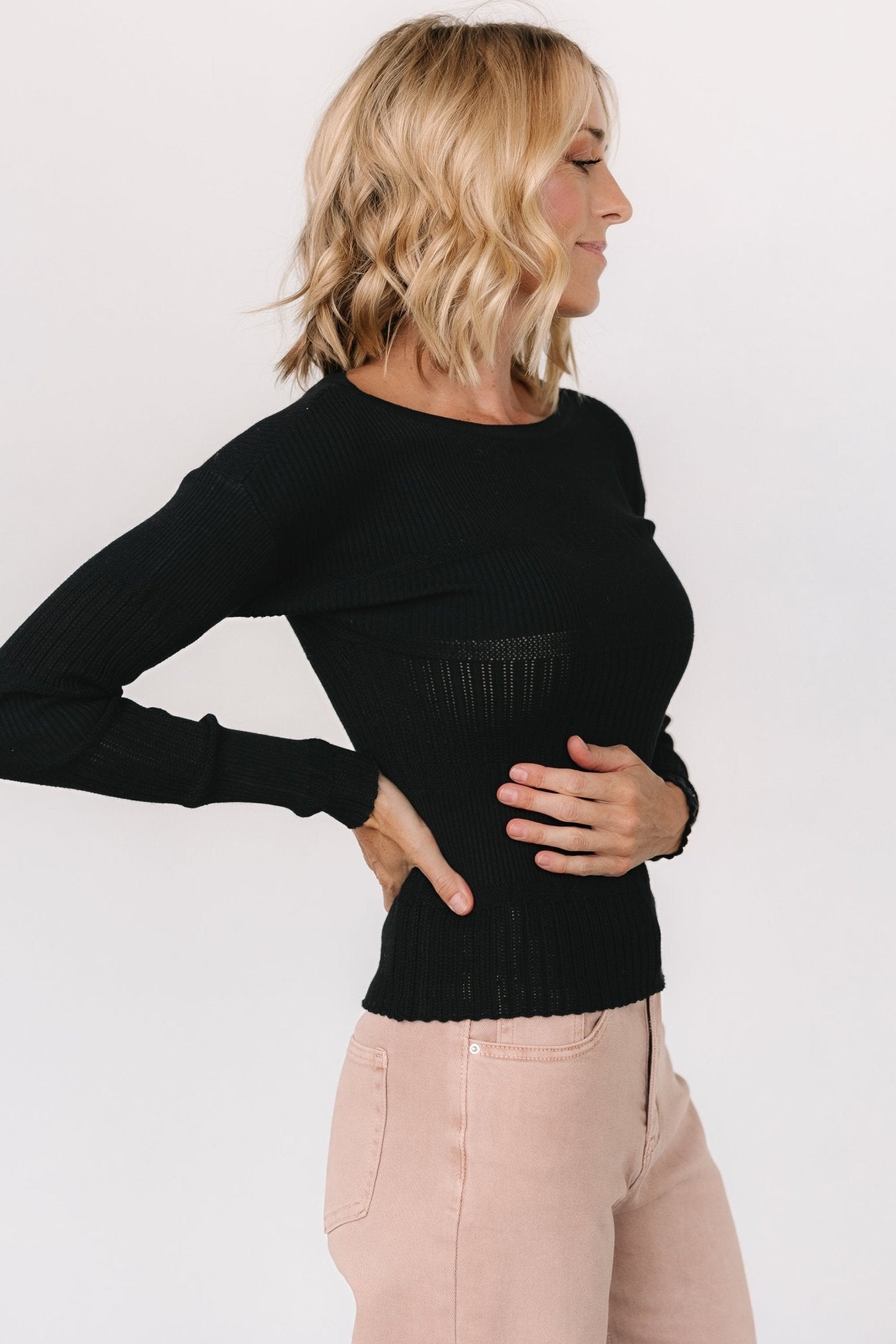 Bren Sweater Top | Black - Baltic Born