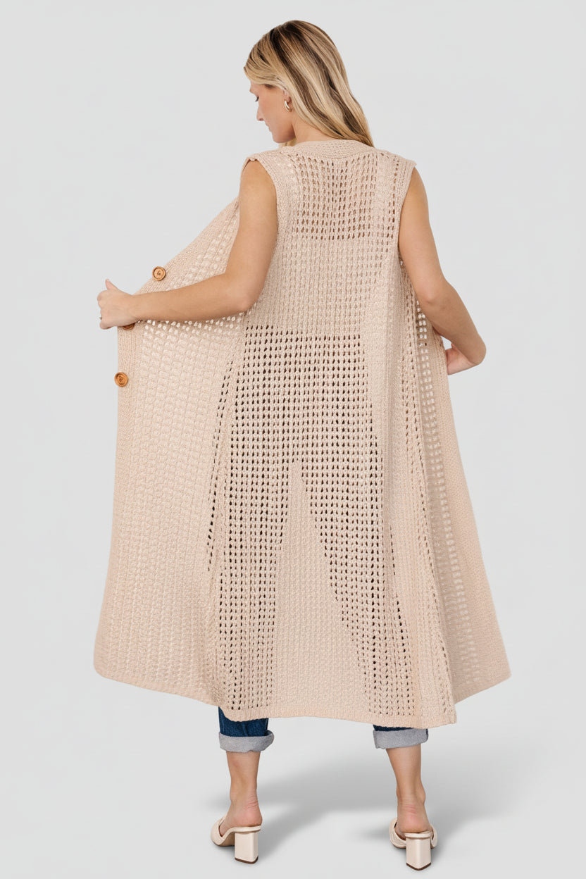 Bretta Duster Vest | Natural