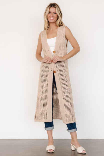 Bretta Duster Vest | Natural - Baltic Born