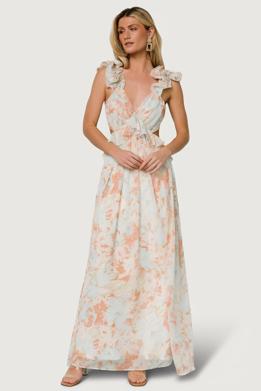 Brigitta Maxi Dress | Mint Floral