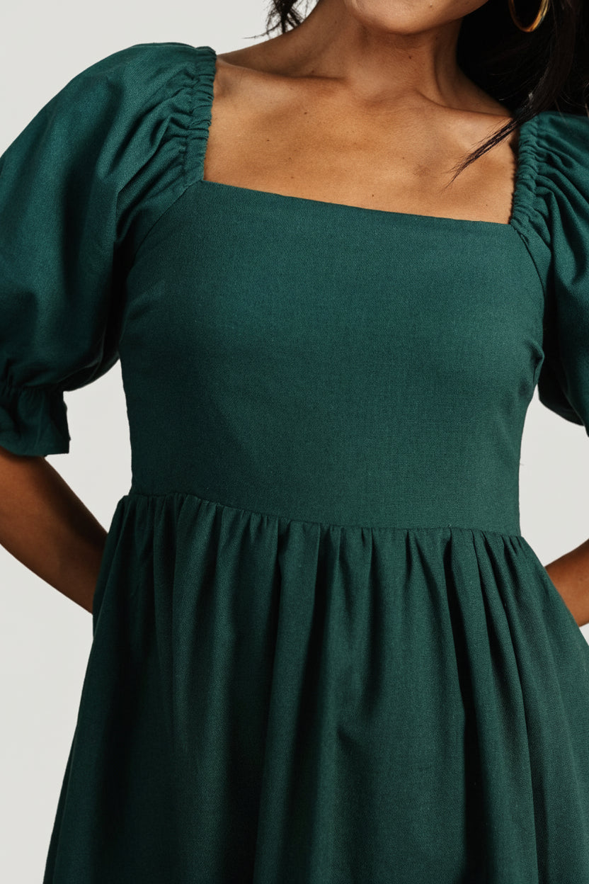Baltic Born Womens Britton Midi Dress | Evergreen | Size: Small