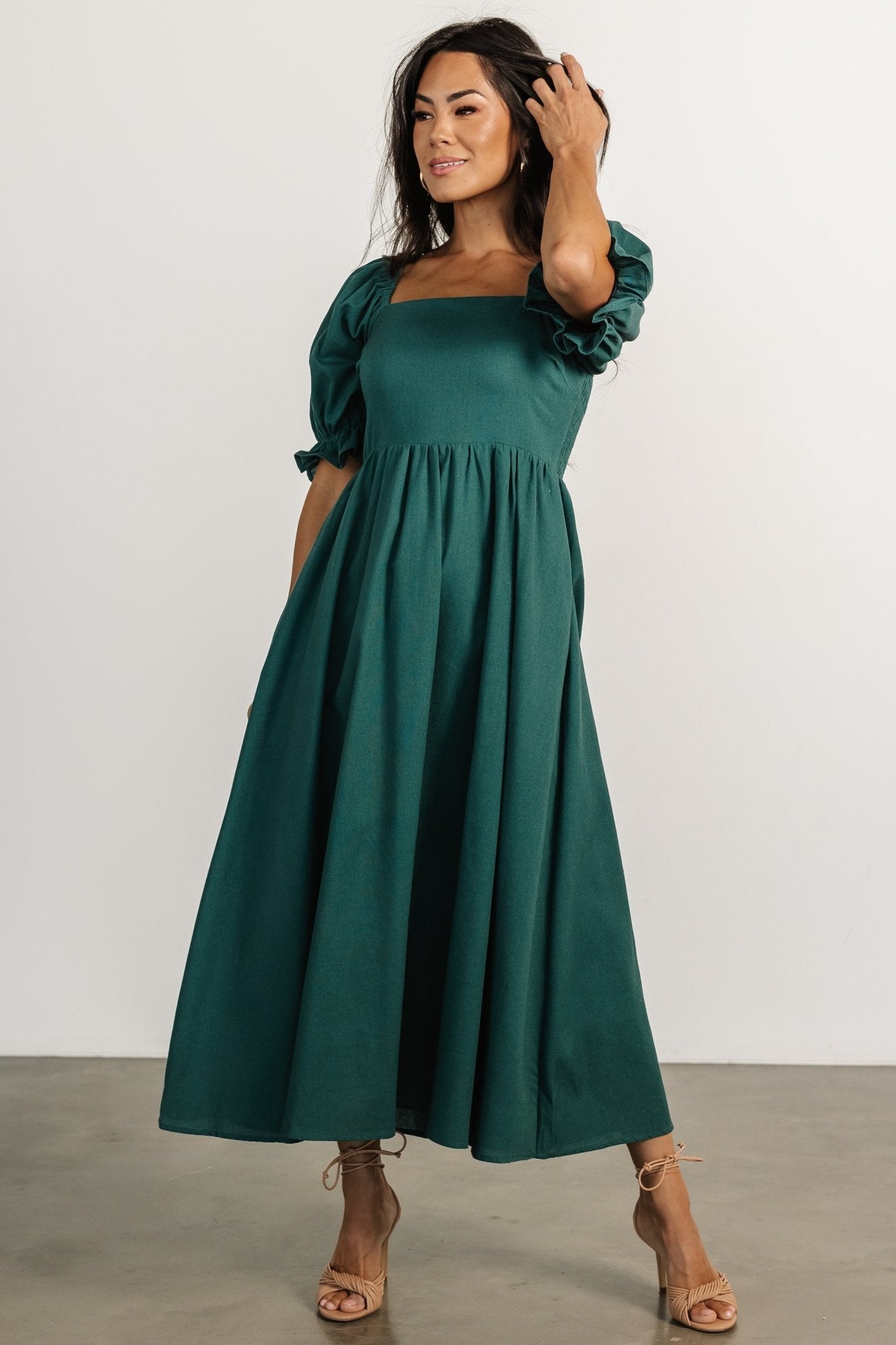 Britton Midi Dress | Evergreen - Baltic Born