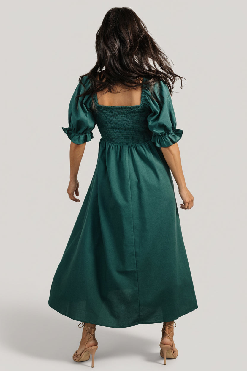 Baltic Born Womens Britton Midi Dress | Evergreen | Size: Small Baltic Born Womens Britton Midi Dress | Evergreen | Size: Small