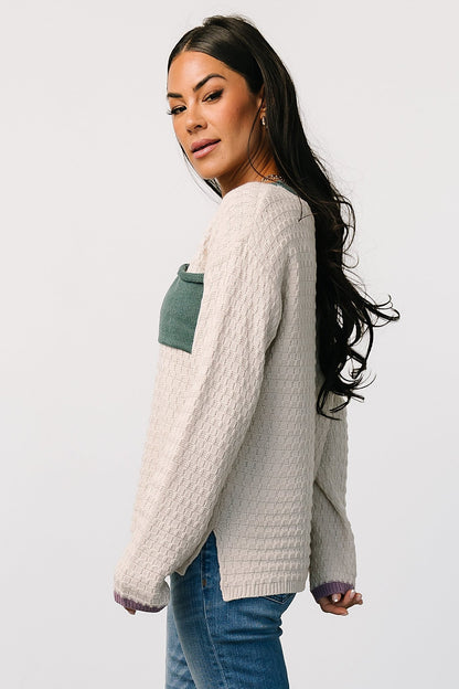 Brixton Weave Sweater | Oatmeal - Baltic Born