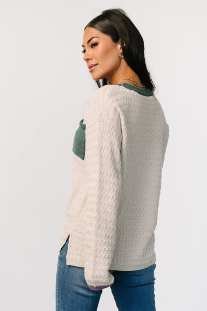 Brixton Weave Sweater | Oatmeal - Baltic Born