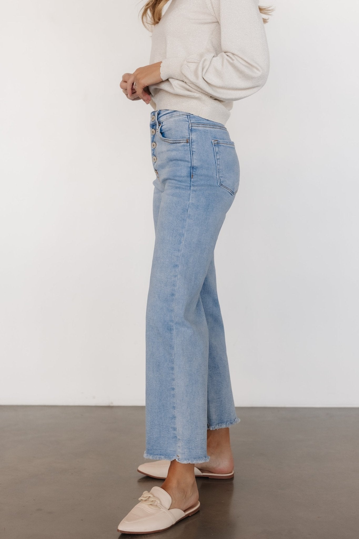 Brody High - Rise Wide Leg Jeans | Light Wash - Baltic Born