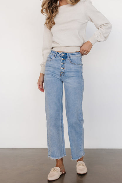 Brody High - Rise Wide Leg Jeans | Light Wash - Baltic Born