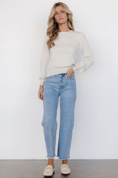 Brody High - Rise Wide Leg Jeans | Light Wash - Baltic Born