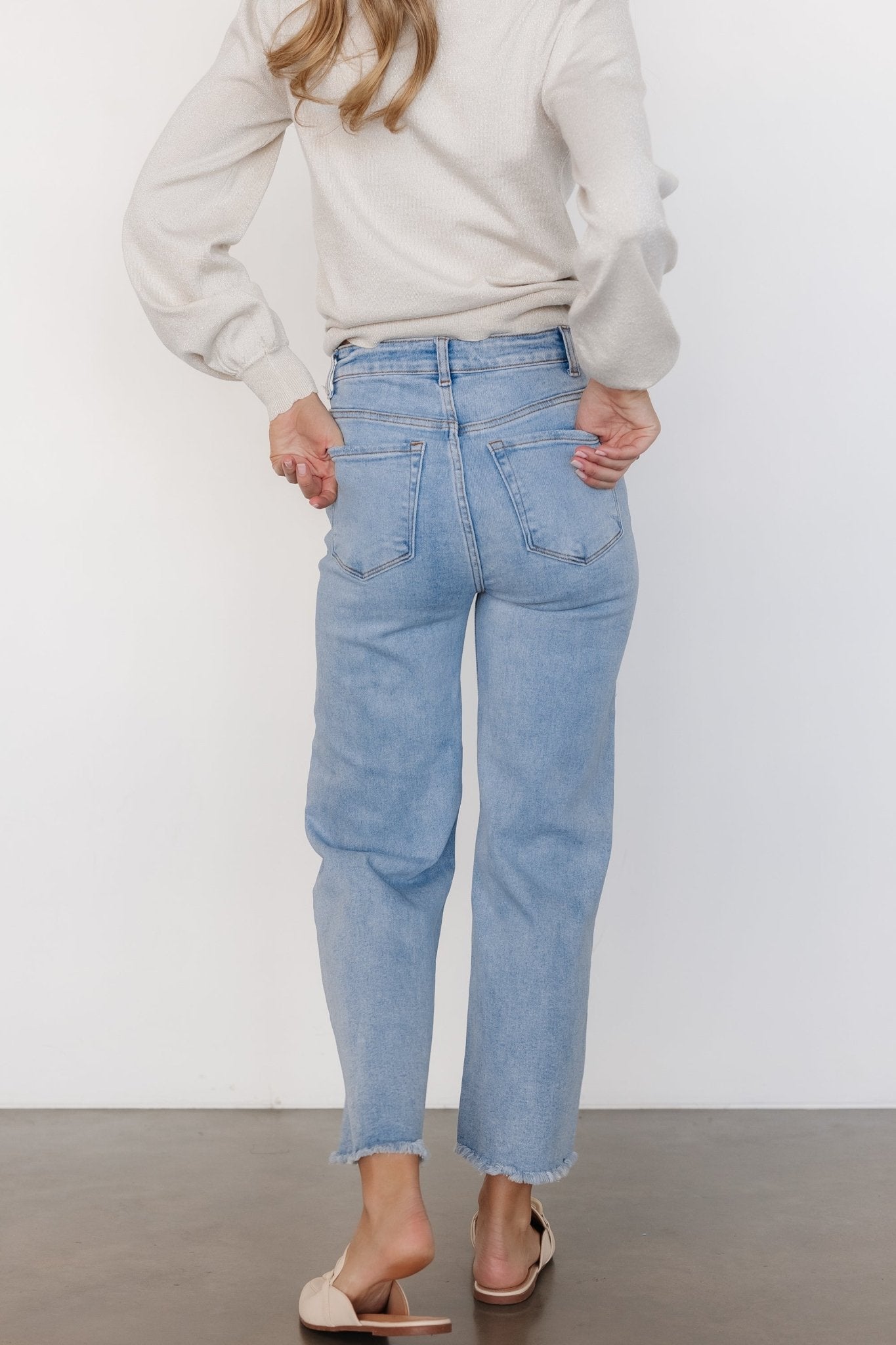 Brody High - Rise Wide Leg Jeans | Light Wash - Baltic Born