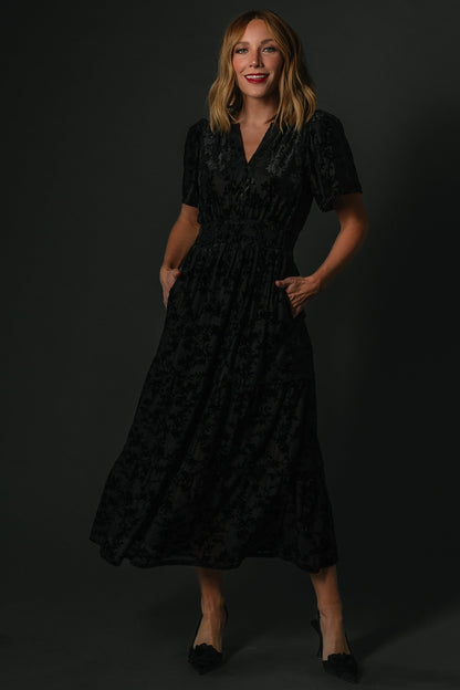 Bronwyn Velvet Dress | Black - Baltic Born