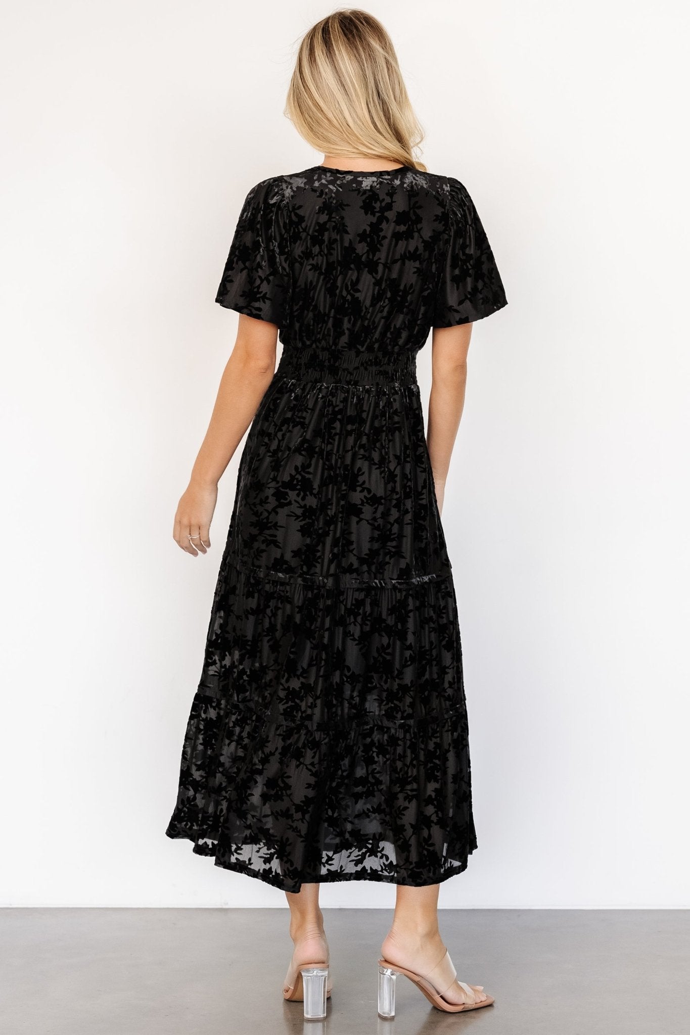 Bronwyn Velvet Dress | Black - Baltic Born