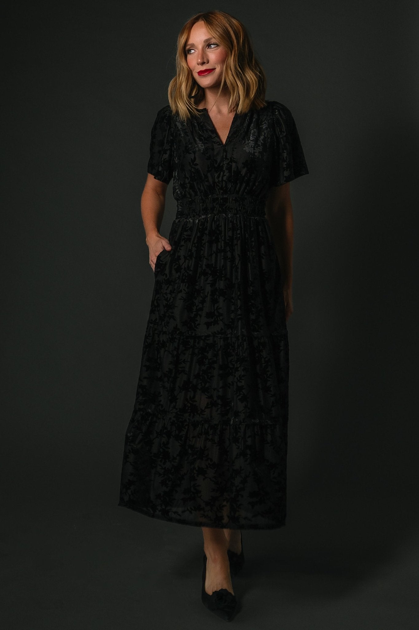 Bronwyn Velvet Dress | Black - Baltic Born