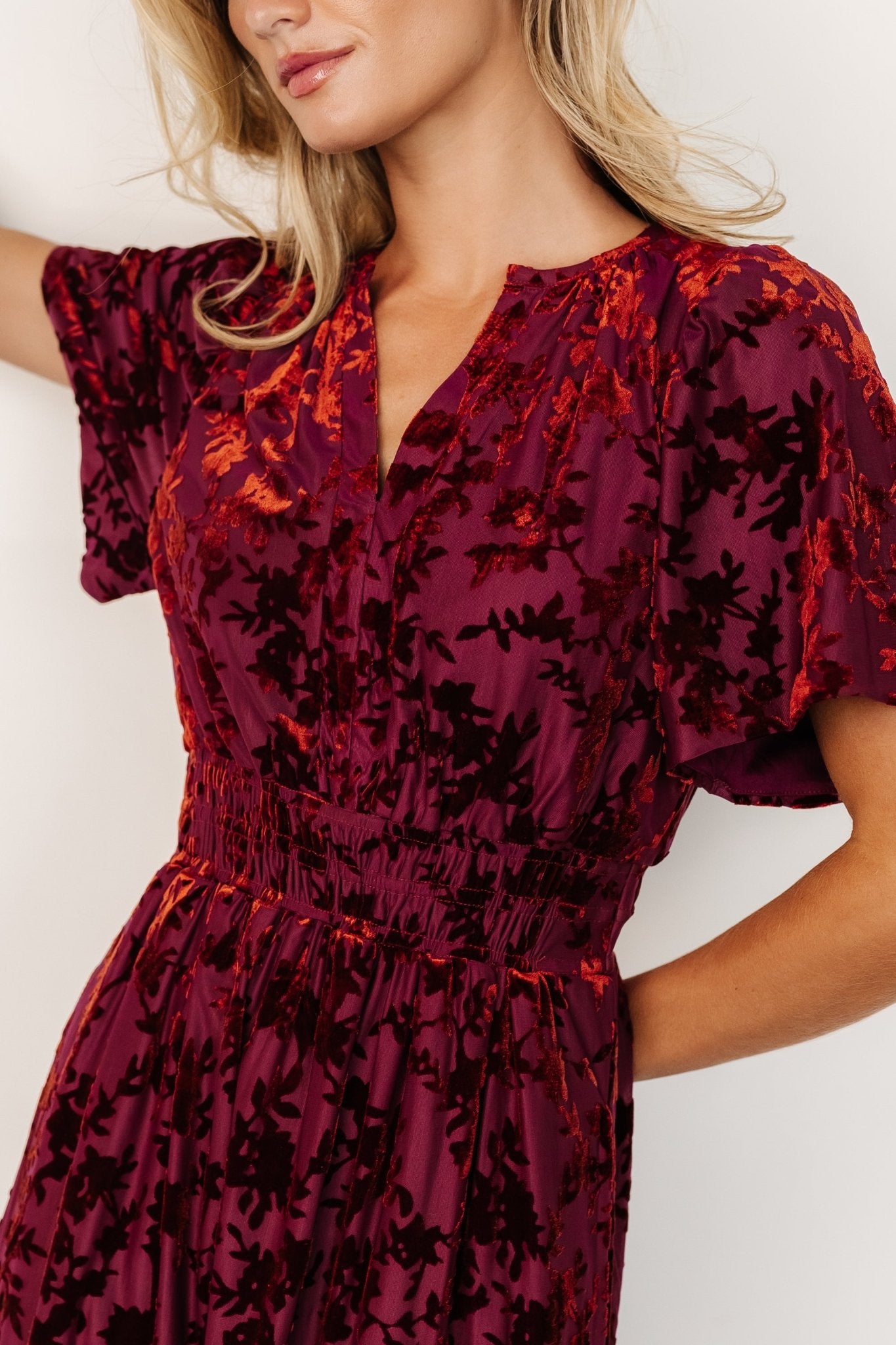 Bronwyn Velvet Dress | Rust - Baltic Born