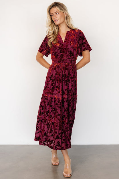 Bronwyn Velvet Dress | Rust - Baltic Born