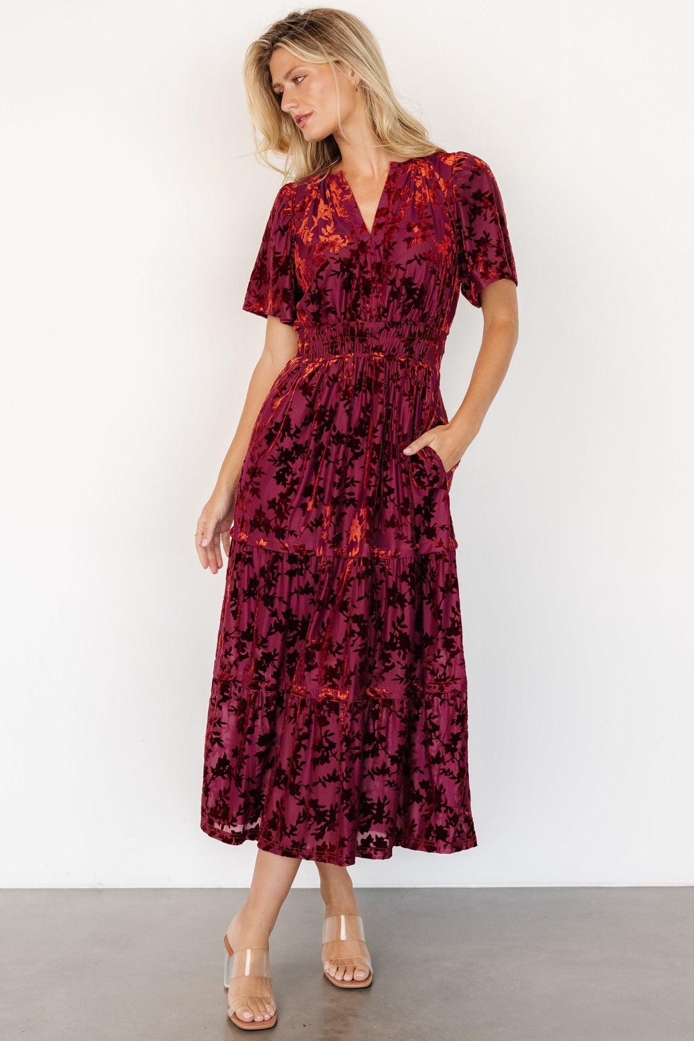 Bronwyn Velvet Dress | Rust - Baltic Born