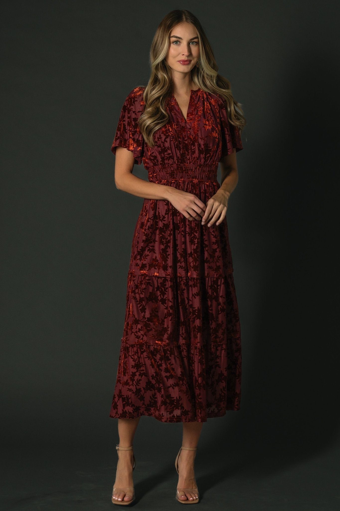 Bronwyn Velvet Dress | Rust - Baltic Born