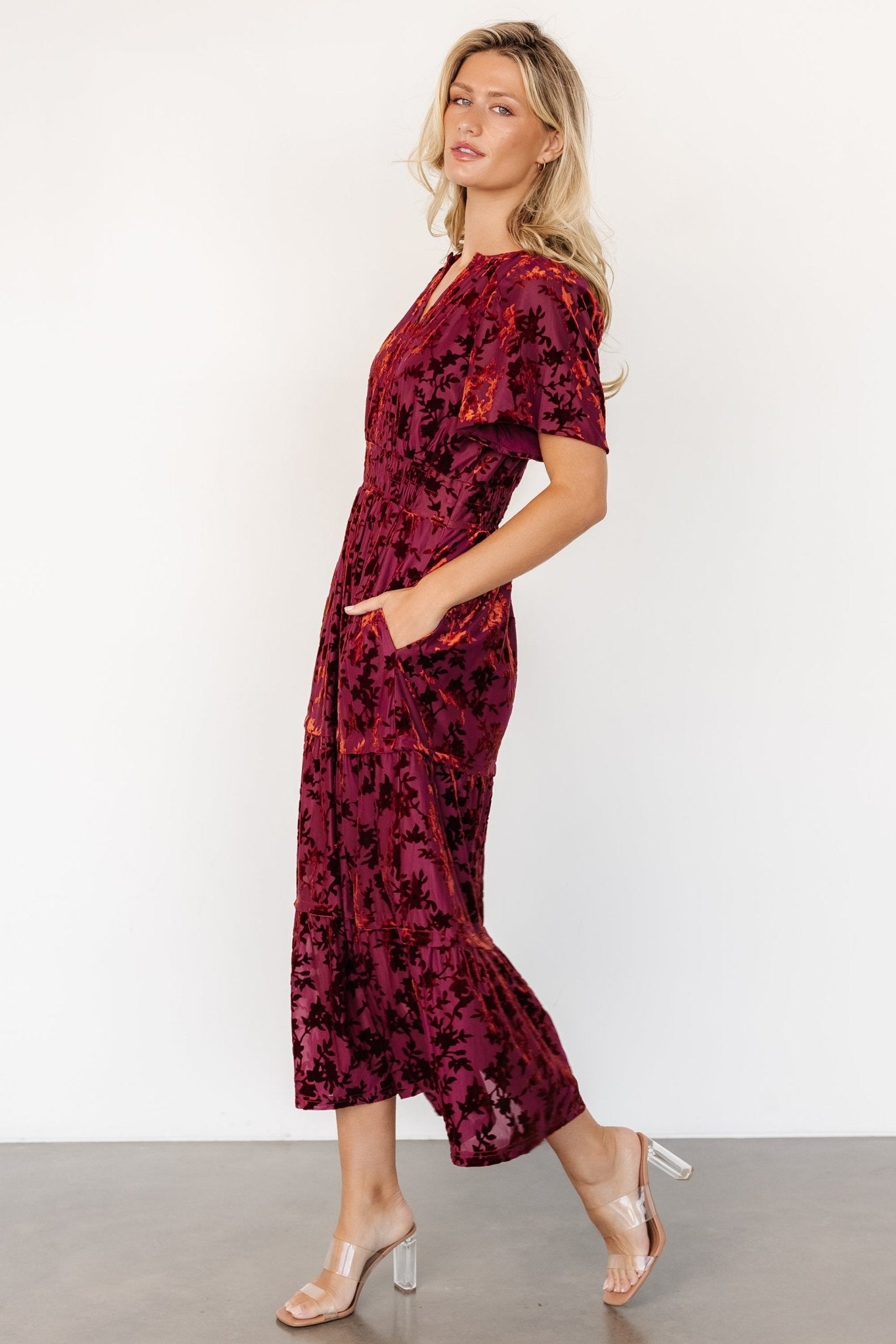 Bronwyn Velvet Dress | Rust - Baltic Born