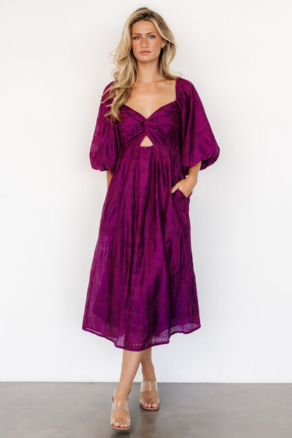 Brynn Midi Dress | Berry - Baltic Born