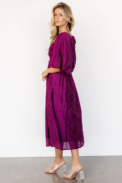 Brynn Midi Dress | Berry - Baltic Born