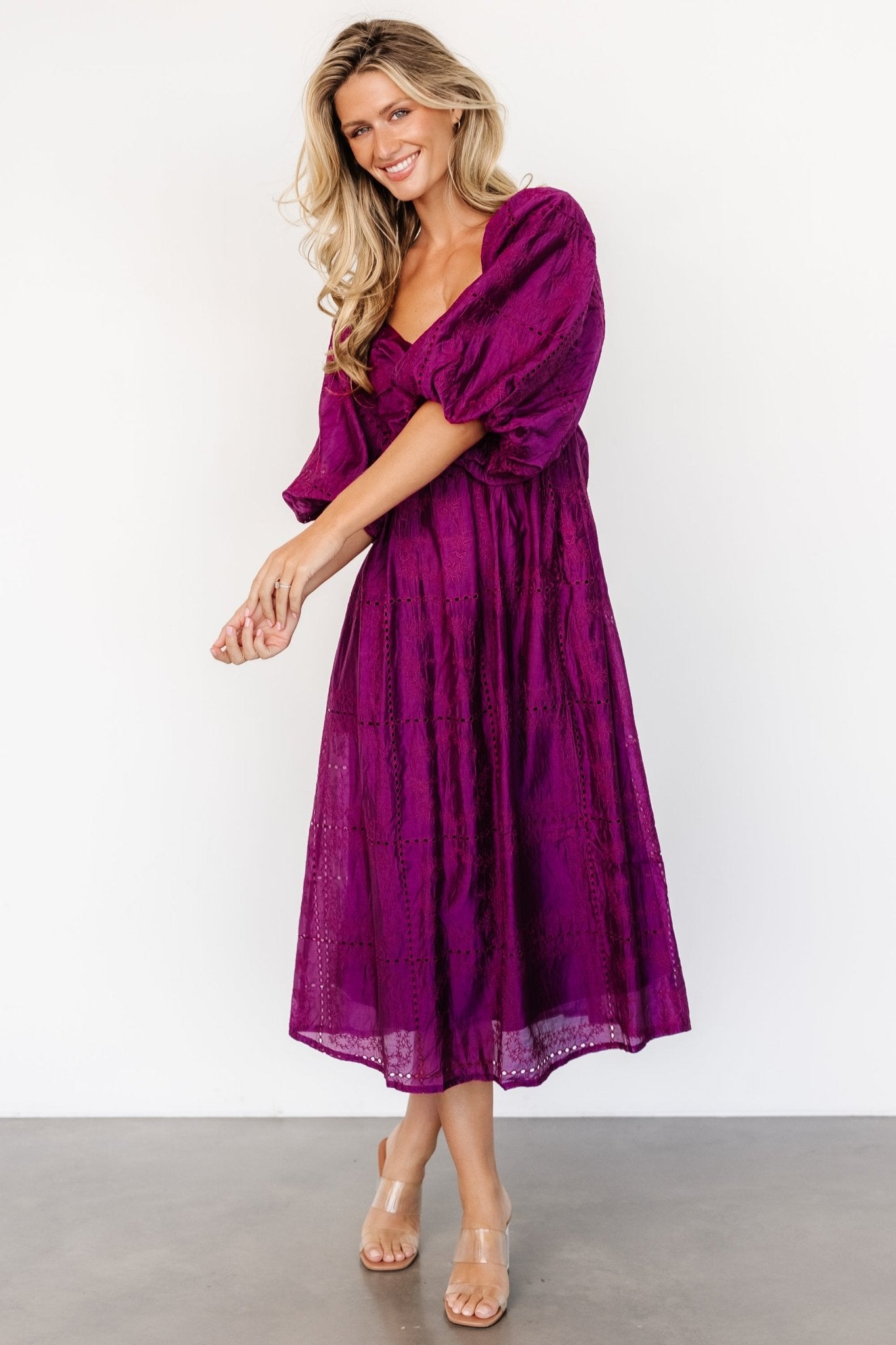 Brynn Midi Dress | Berry - Baltic Born