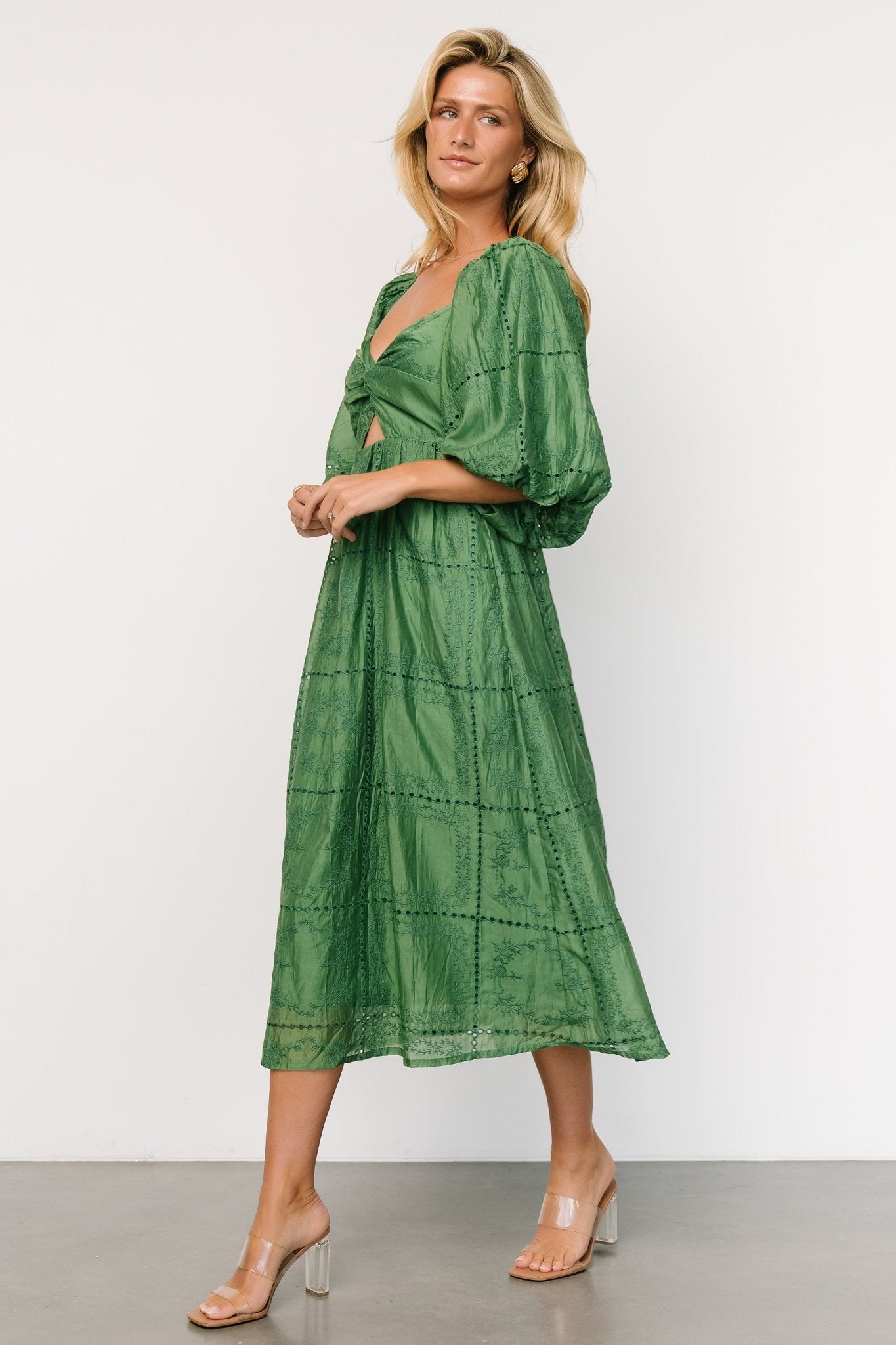 Brynn Midi Dress | Green - Baltic Born