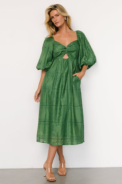 Brynn Midi Dress | Green - Baltic Born