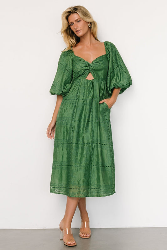 Brynn Midi Dress | Green - Baltic Born