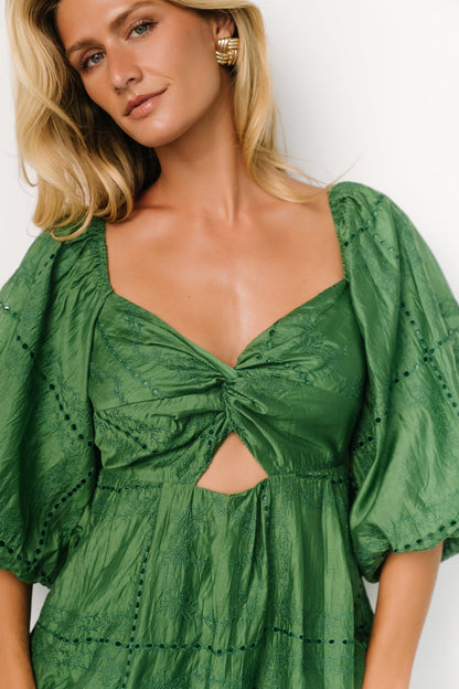 Brynn Midi Dress | Green - Baltic Born