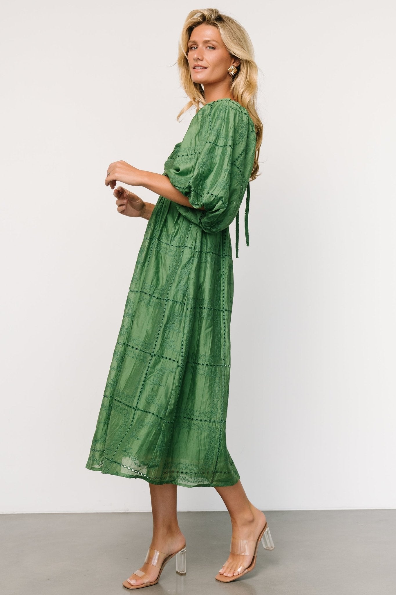 Brynn Midi Dress | Green - Baltic Born