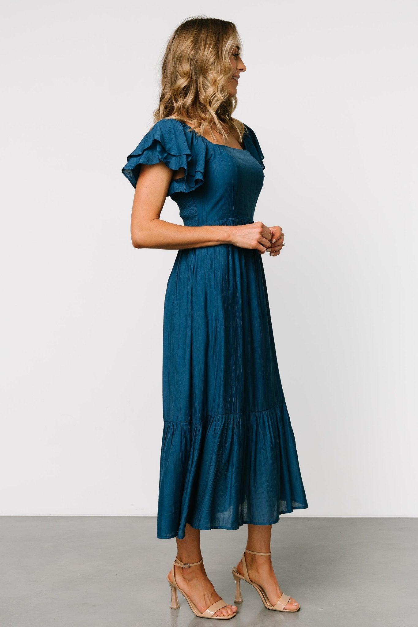 Buttercup Midi Dress | Deep Blue - Baltic Born