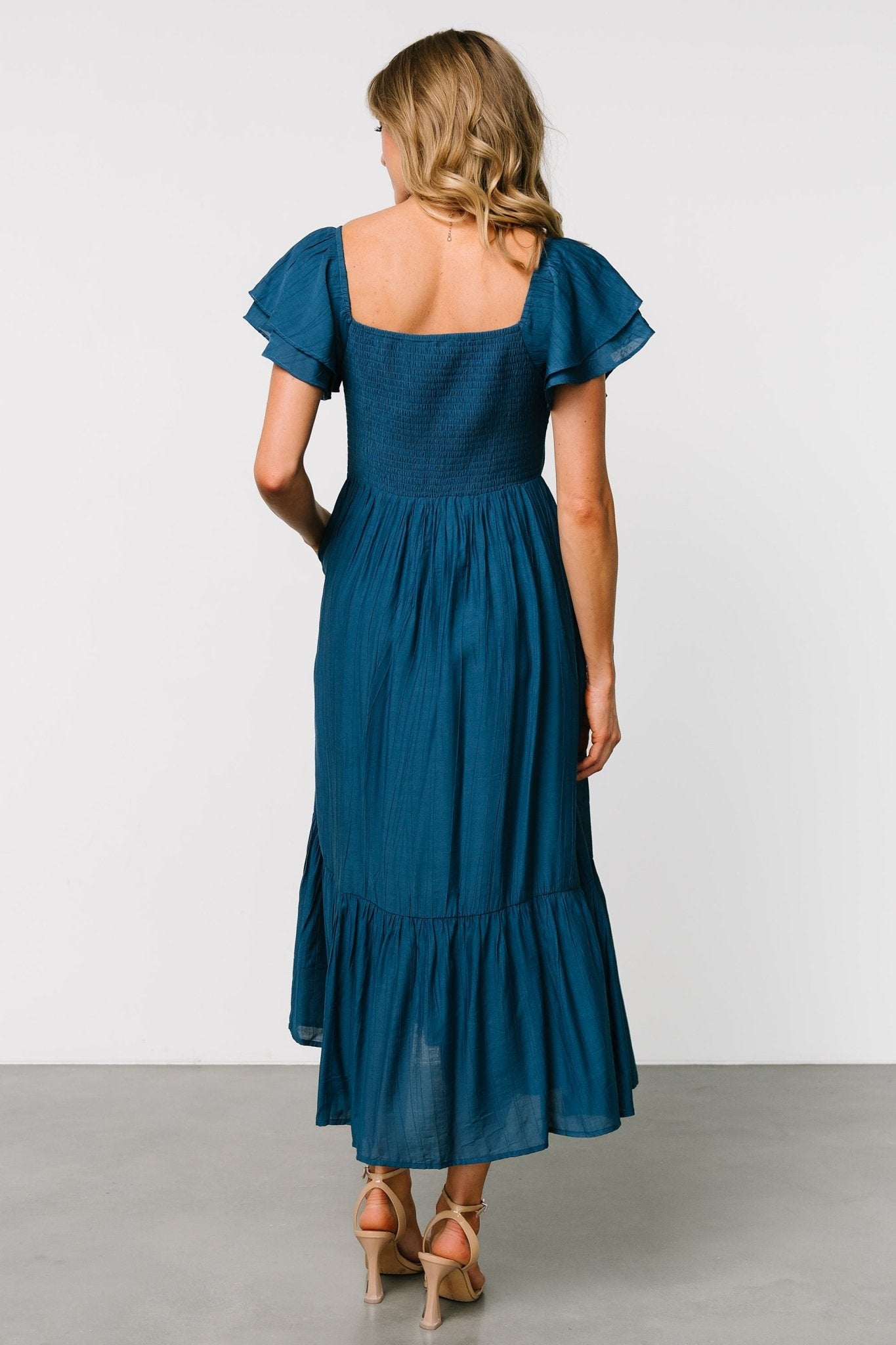 Buttercup Midi Dress | Deep Blue - Baltic Born