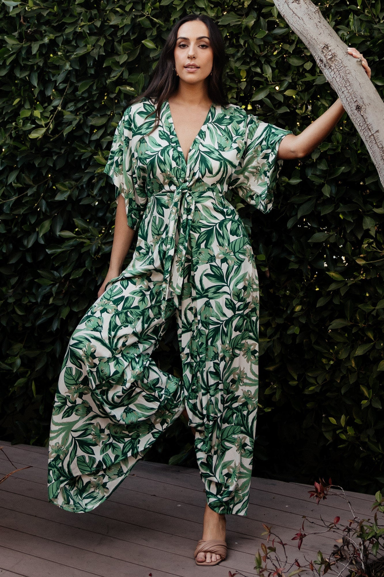 Byron Jumpsuit | Green Print - Baltic Born