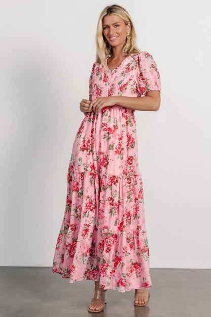 Cadella Maxi Dress | Pink Floral - Baltic Born