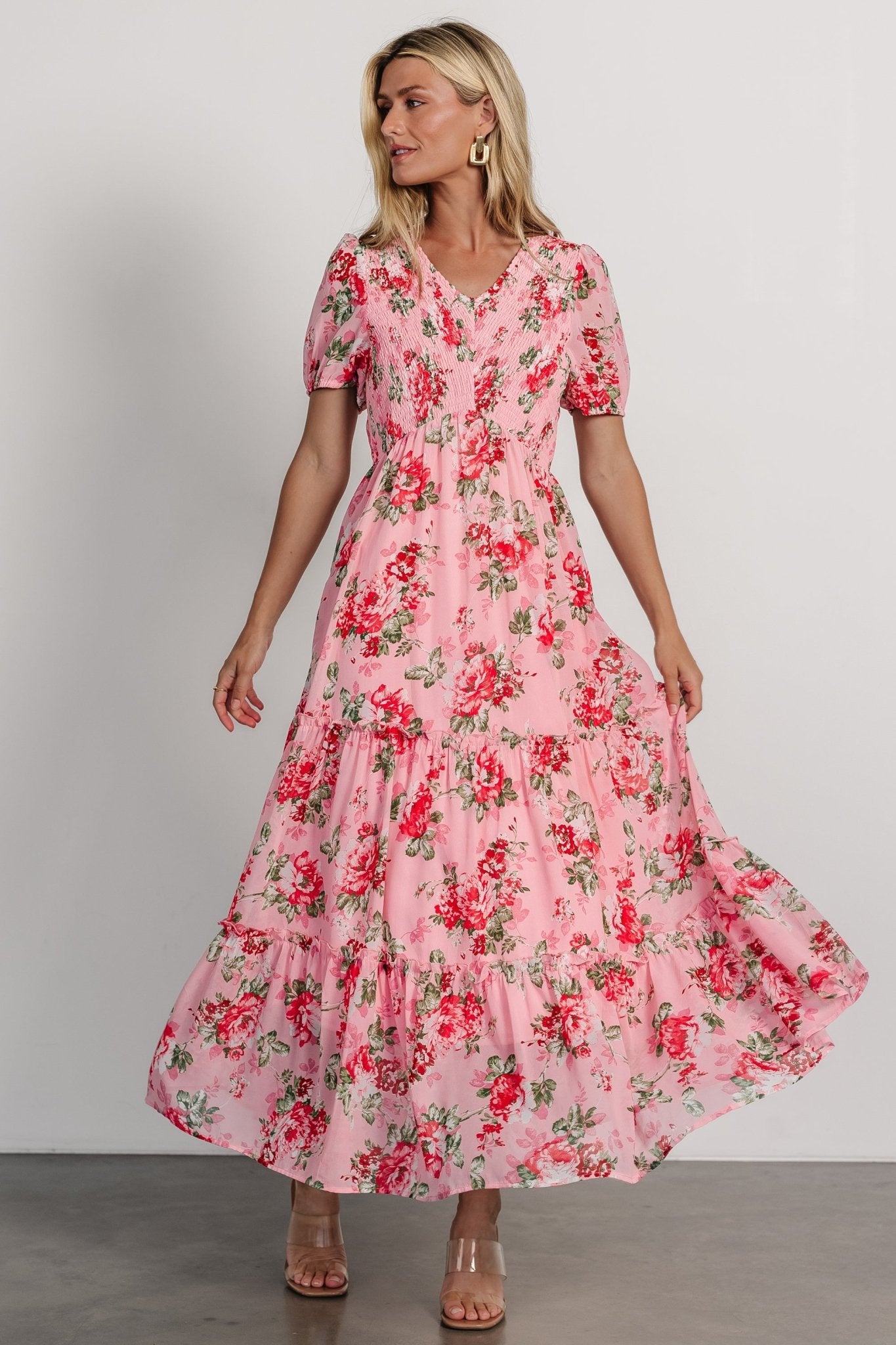 Cadella Maxi Dress | Pink Floral - Baltic Born