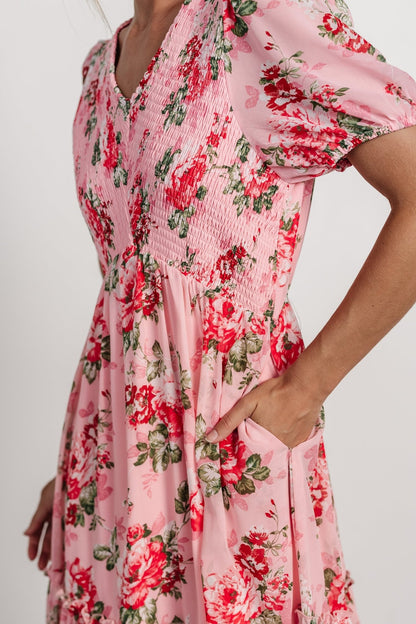 Cadella Maxi Dress | Pink Floral - Baltic Born