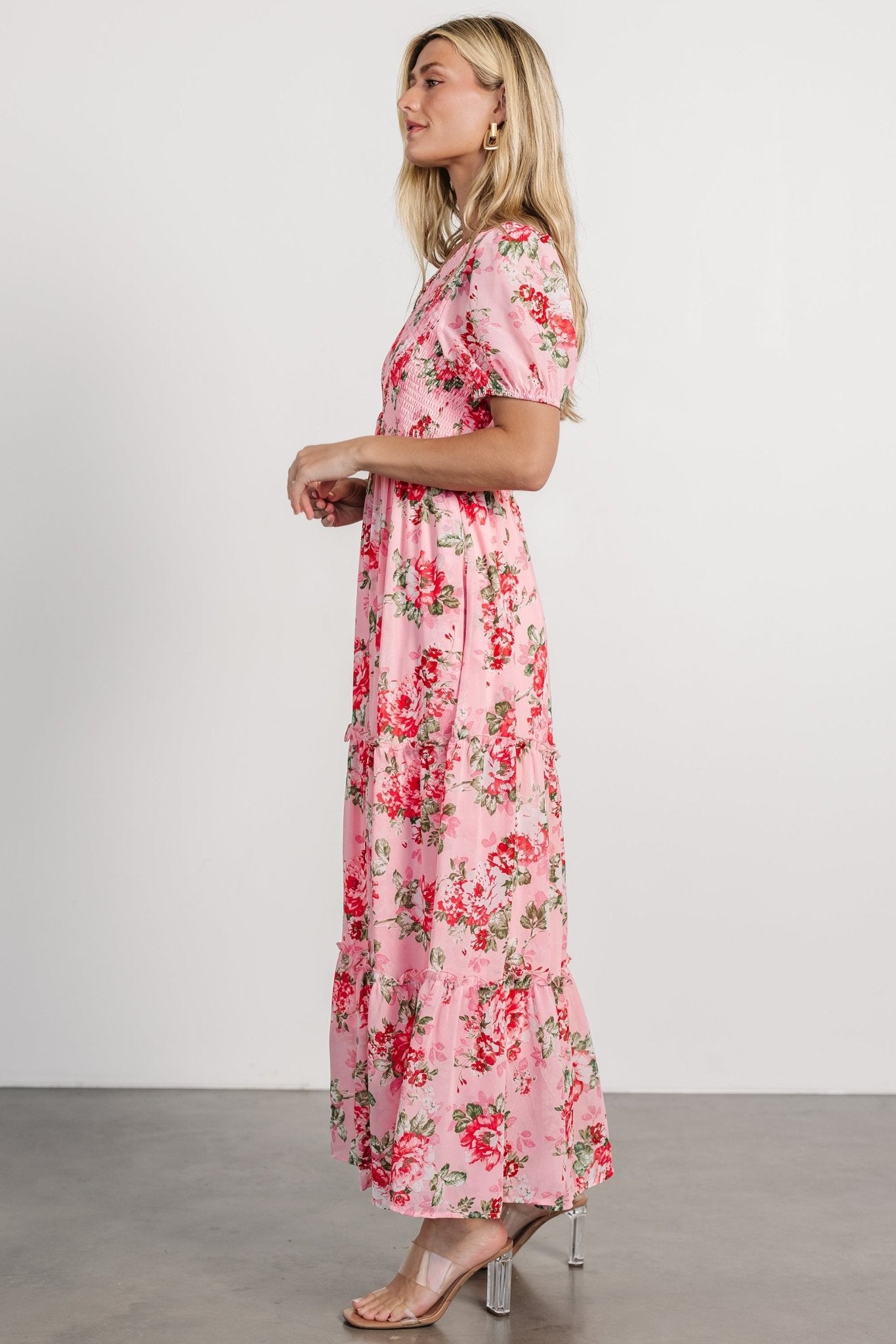 Cadella Maxi Dress | Pink Floral - Baltic Born