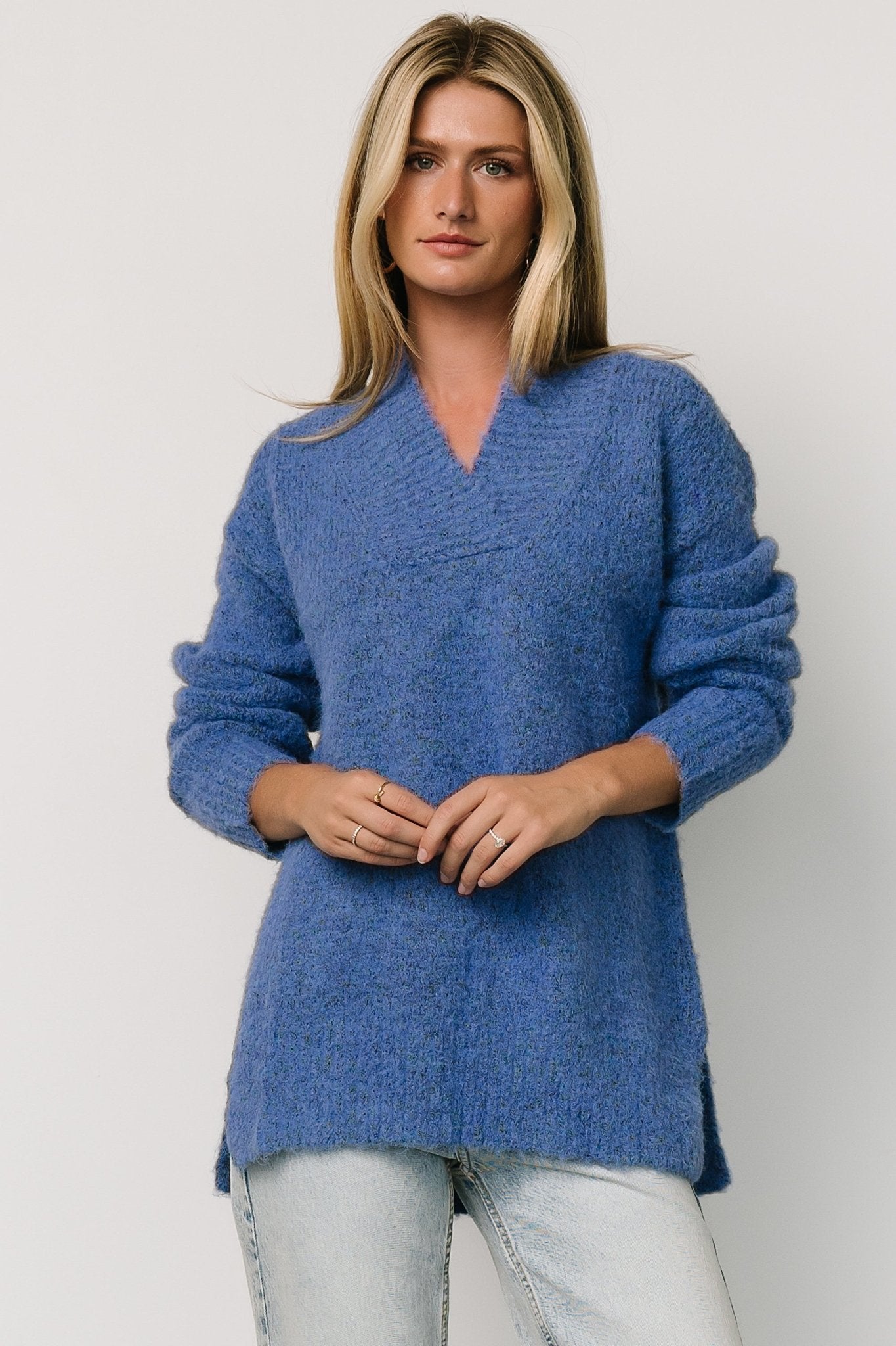 Calgary Oversized Sweater | Blue - Baltic Born