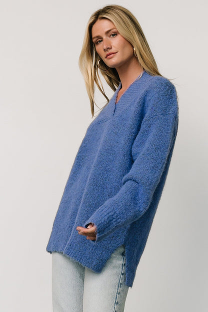 Calgary Oversized Sweater | Blue - Baltic Born