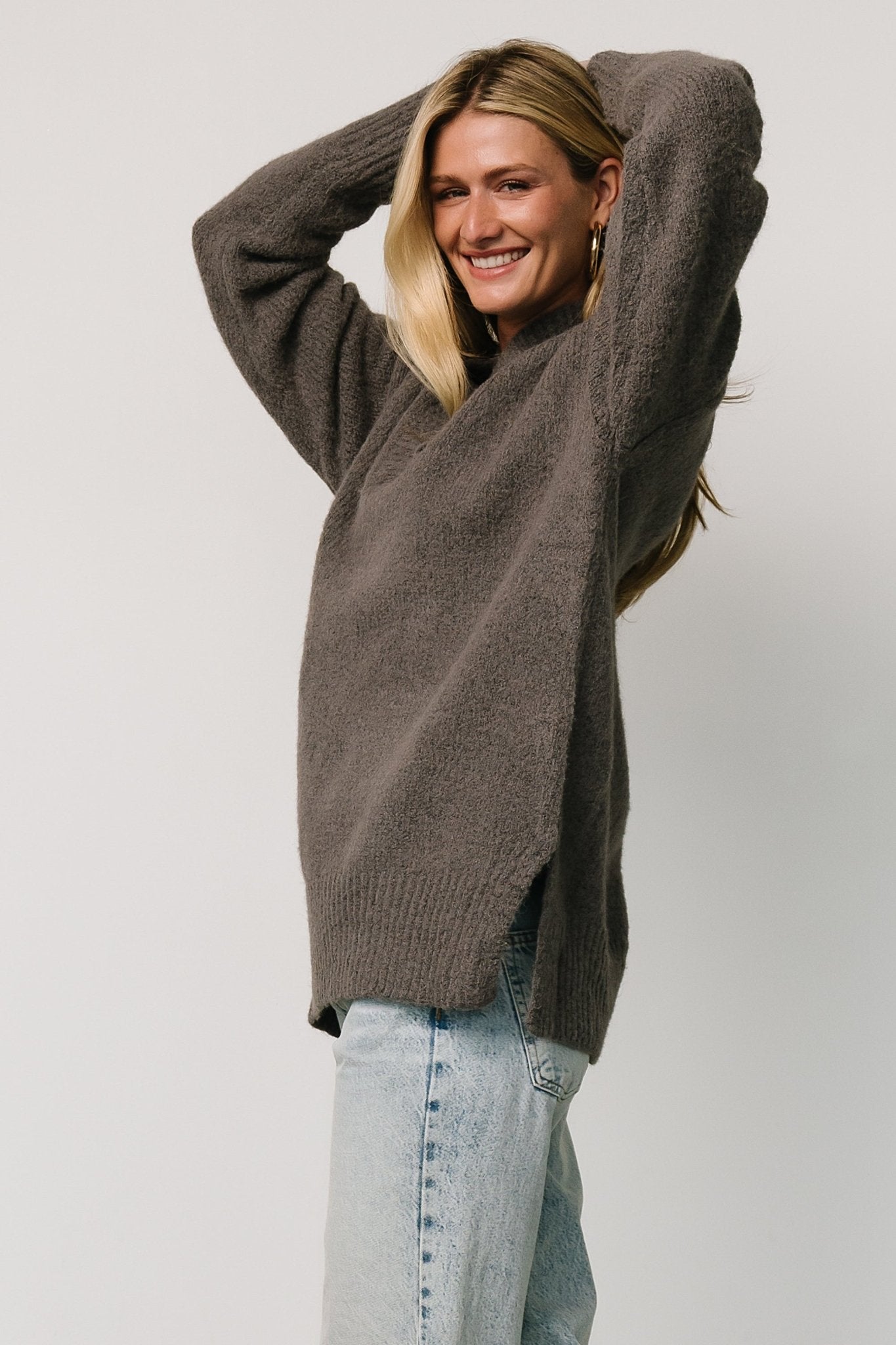 Calgary Oversized Sweater | Charcoal - Baltic Born