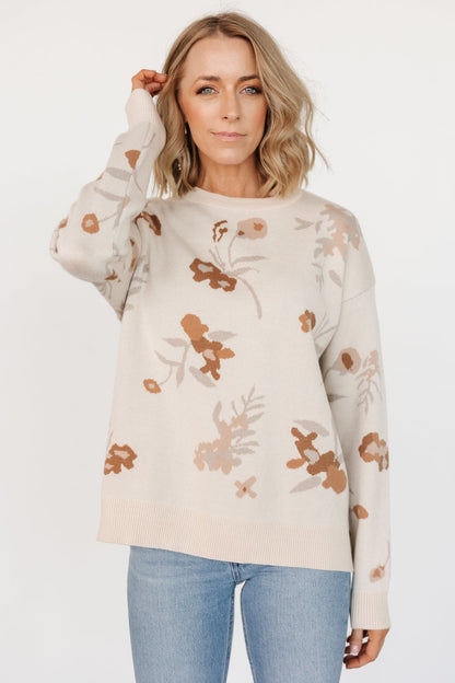 Calla Sweater | Natural Print - Baltic Born