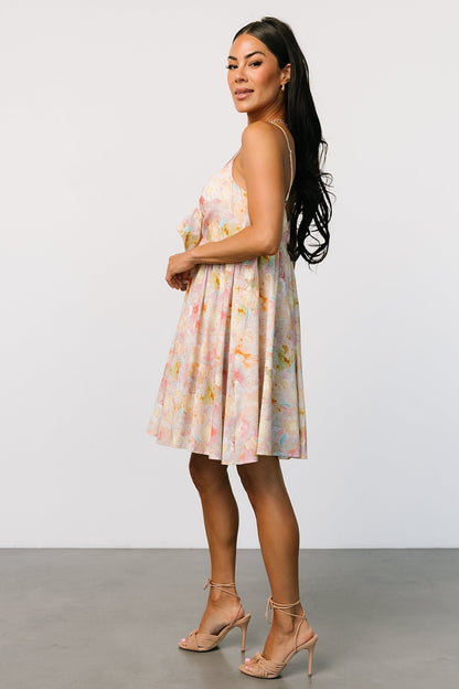 Camellia Mini Dress | Pastel Multi - Baltic Born