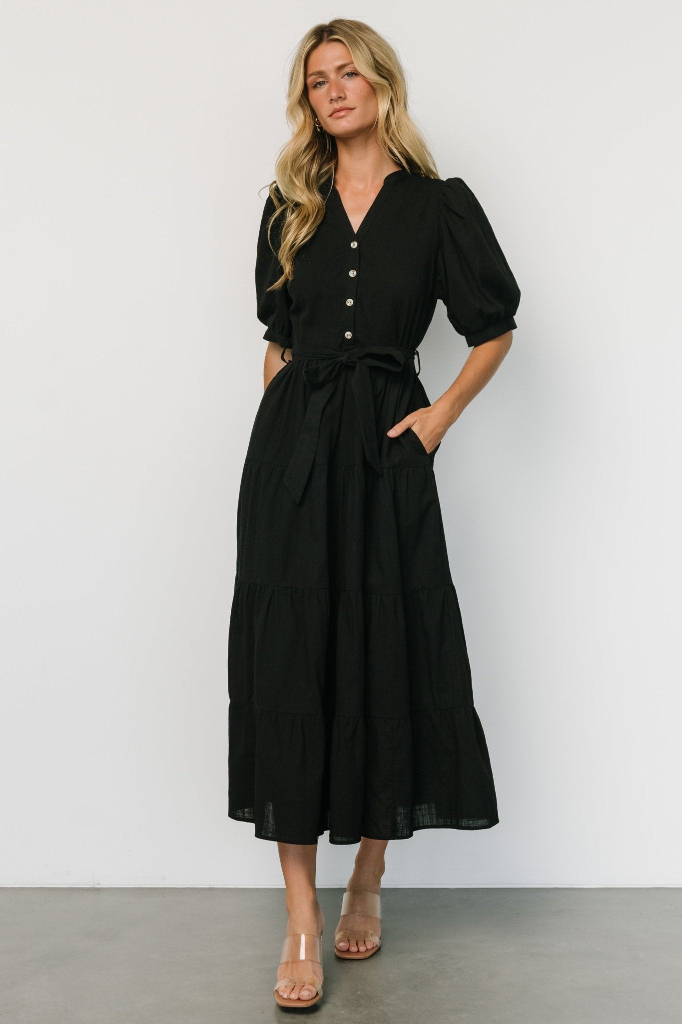 Camille Maxi Dress | Black - Baltic Born