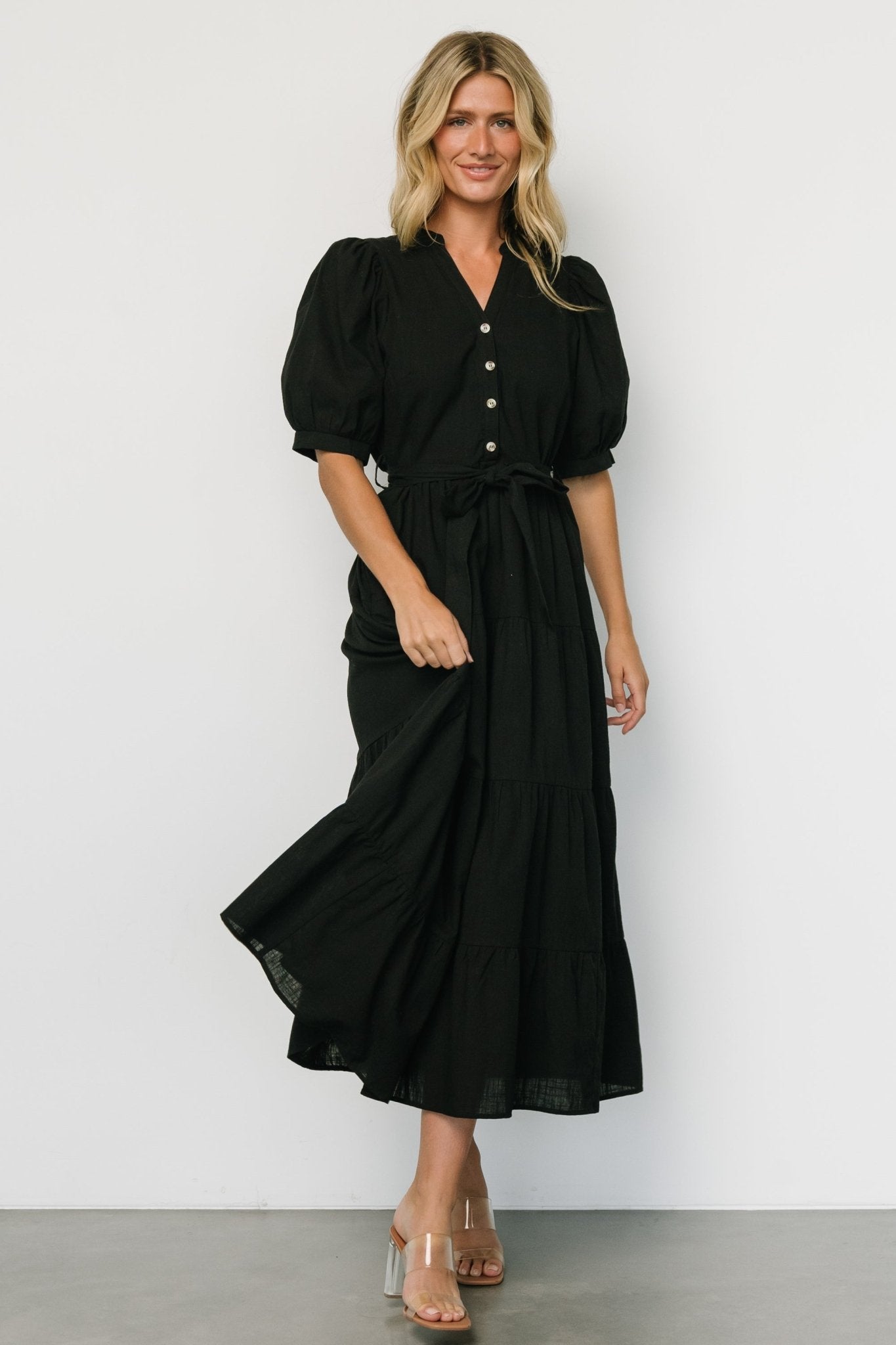 Camille Maxi Dress | Black - Baltic Born