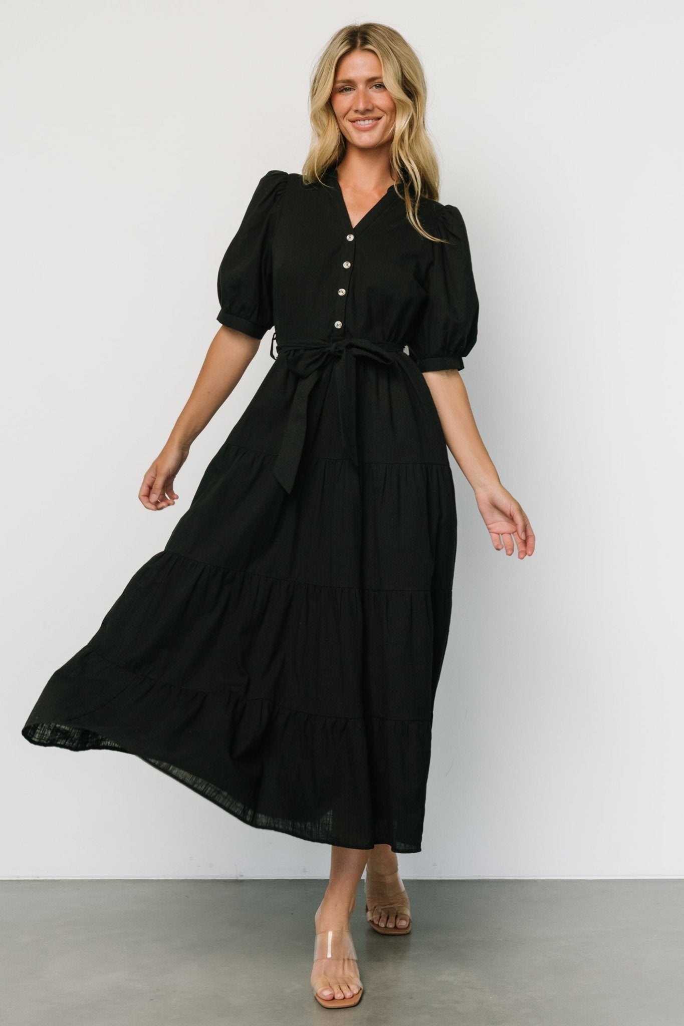 Camille Maxi Dress | Black - Baltic Born