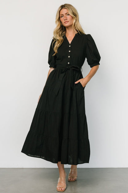 Camille Maxi Dress | Black - Baltic Born